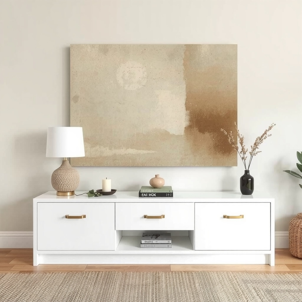 Simple living room focal point