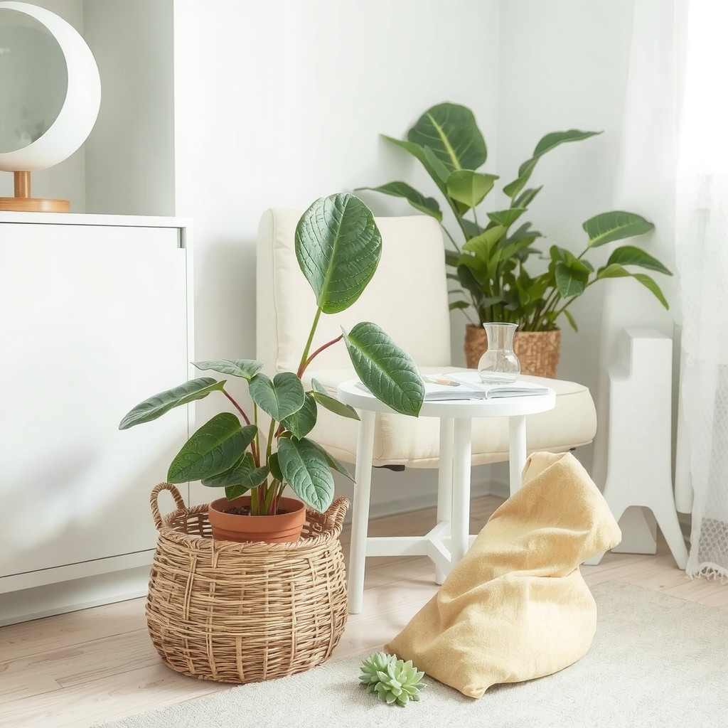 Simple greenery in living room