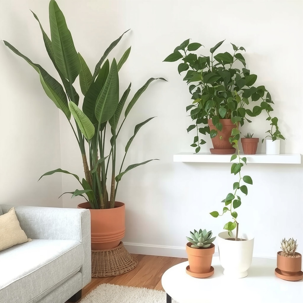 Simple styled budget living room