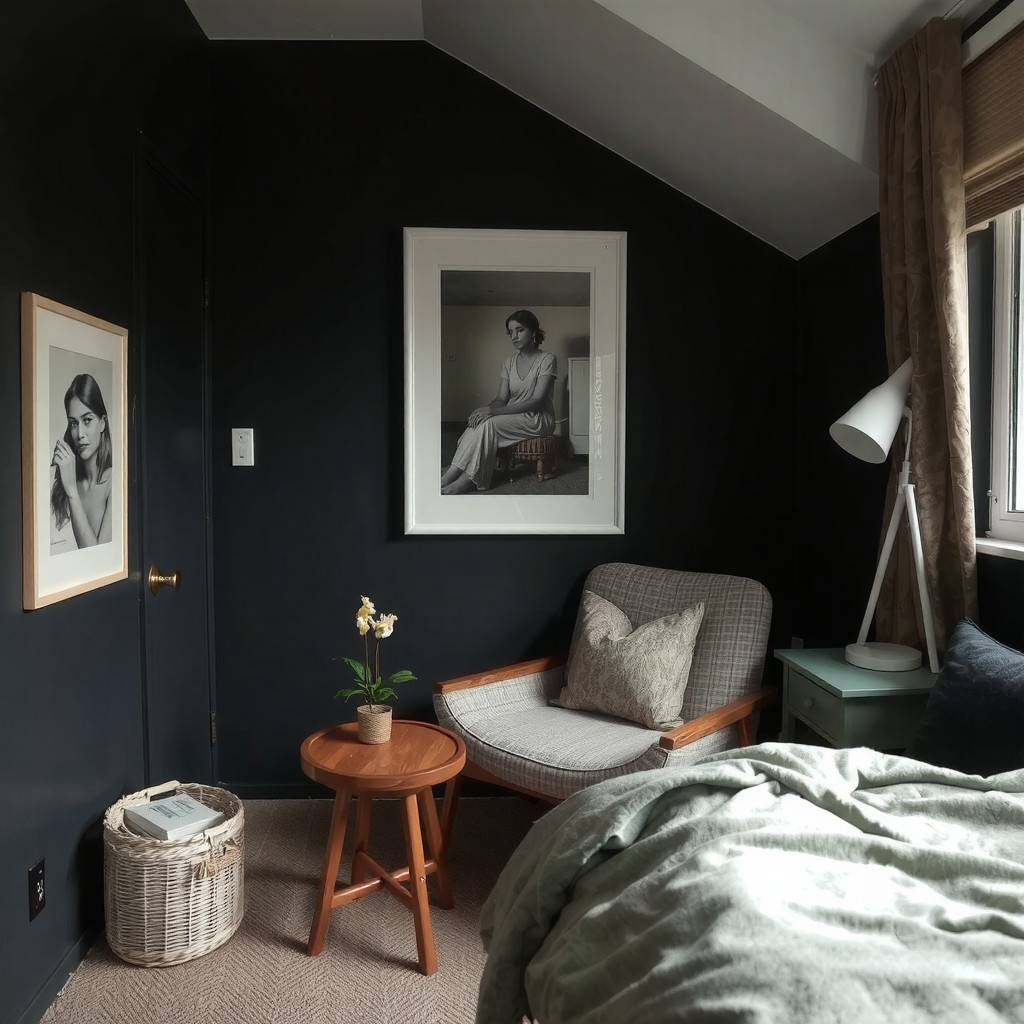 Creating a Moody Dark Bedroom for Deep Sleep