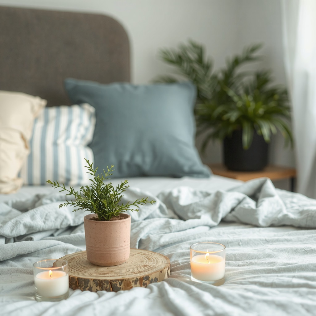 Vase with fresh flowers