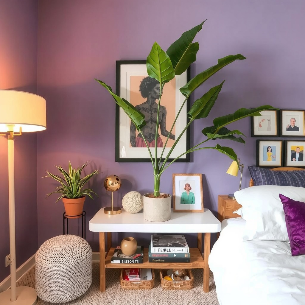 Focal point in a bedroom