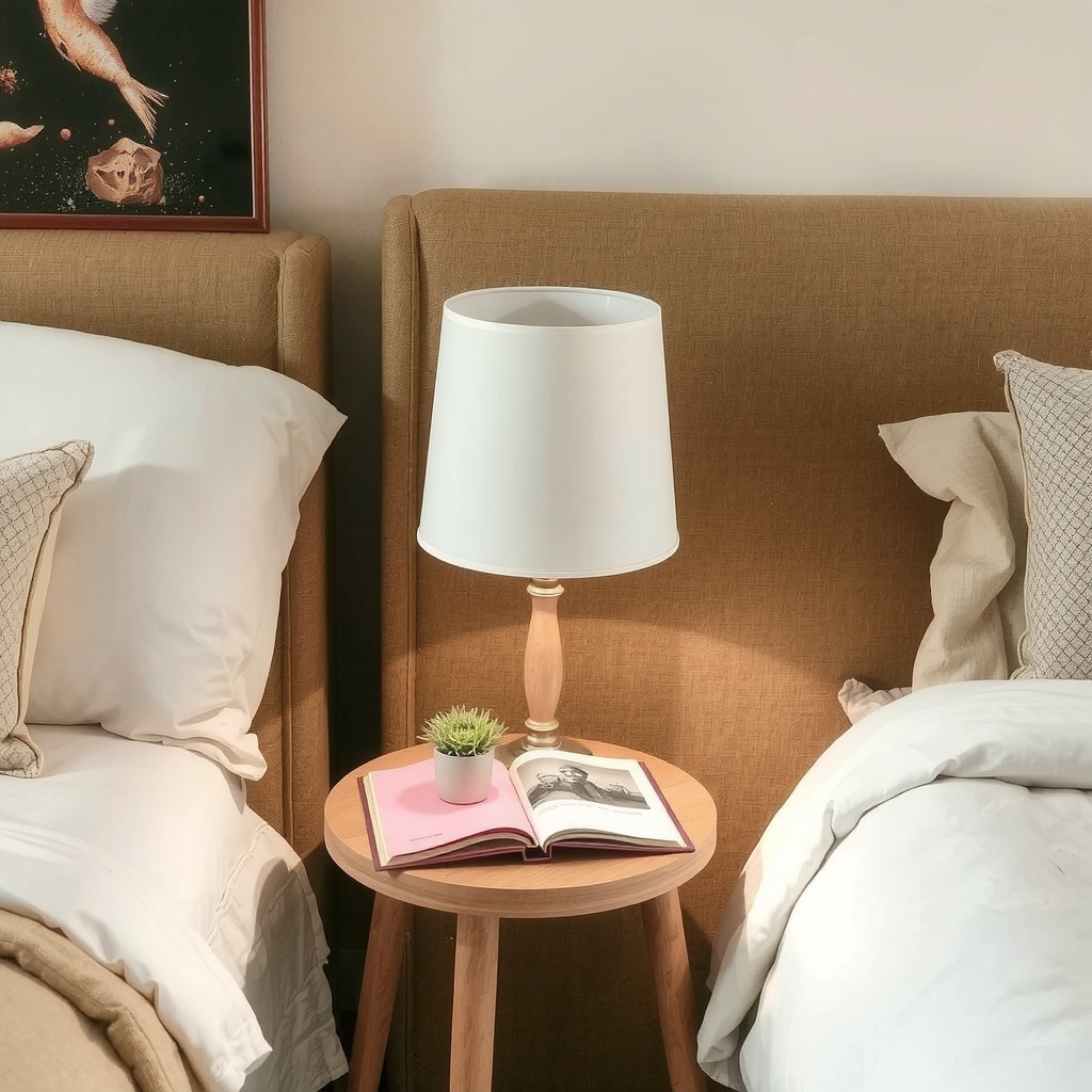 Soft lighting with plants