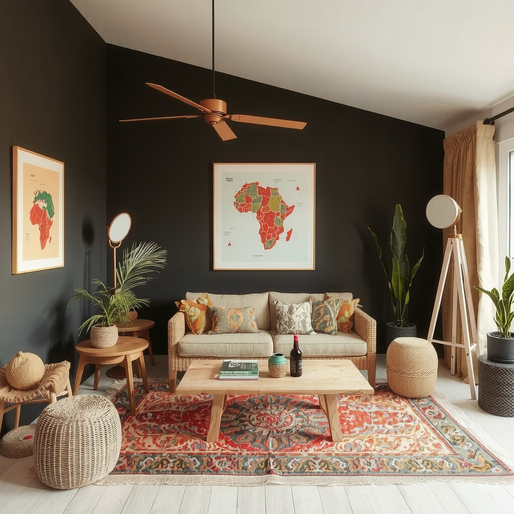 Creating an Afro-Chic Living Room