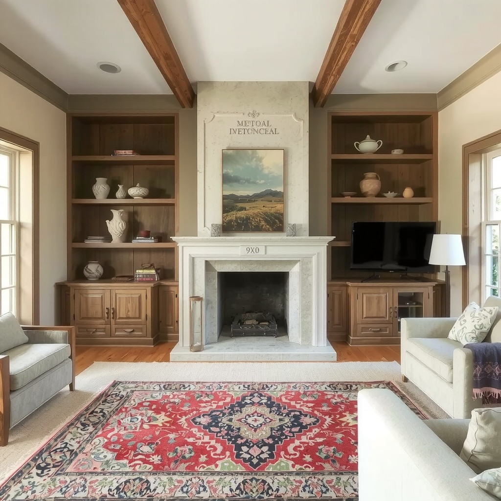 A statement fireplace as a focal point