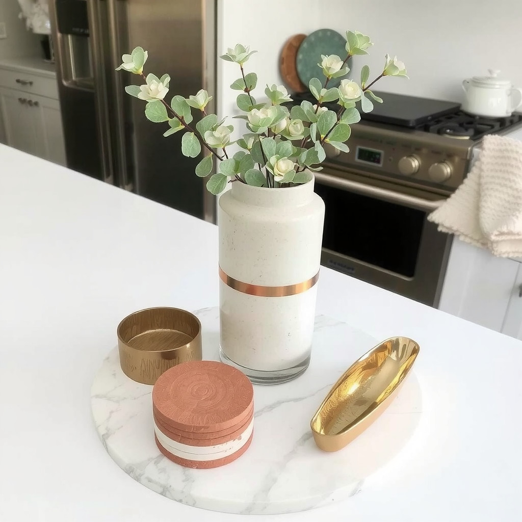 Styled island tray