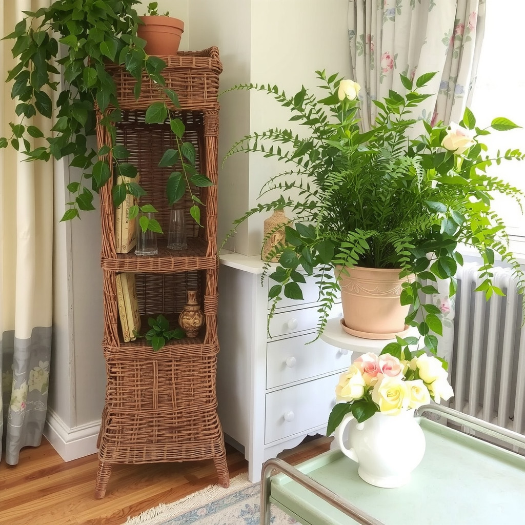 Grandmacore greenery accents