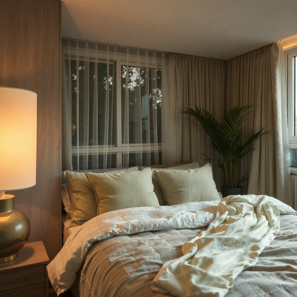 Soft layered lighting on plants