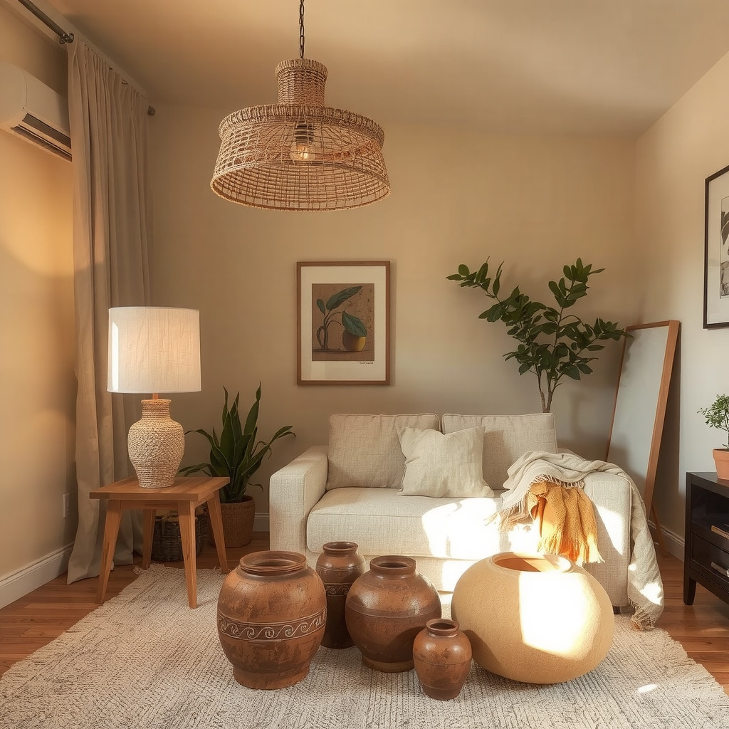 Layered earthy lighting