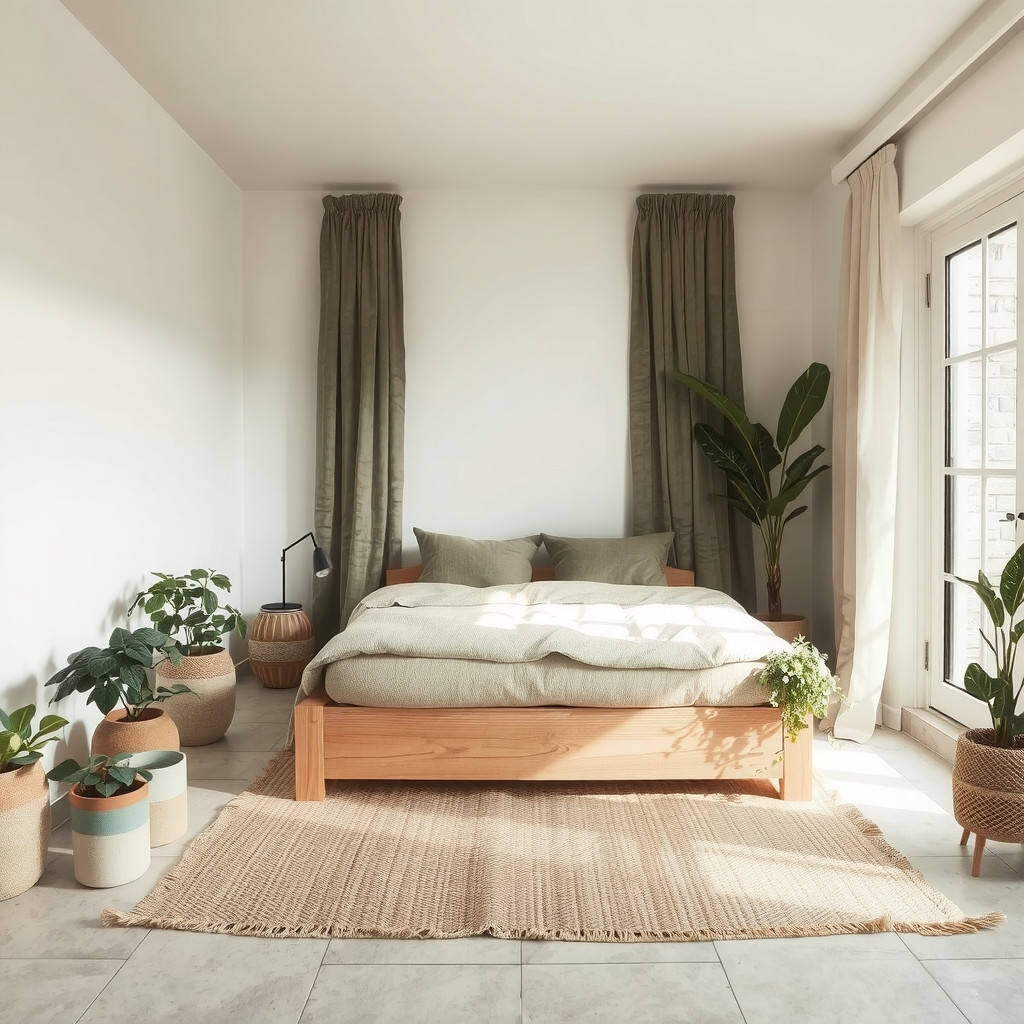 Designing a Serene Plant-Filled Bedroom Sanctuary