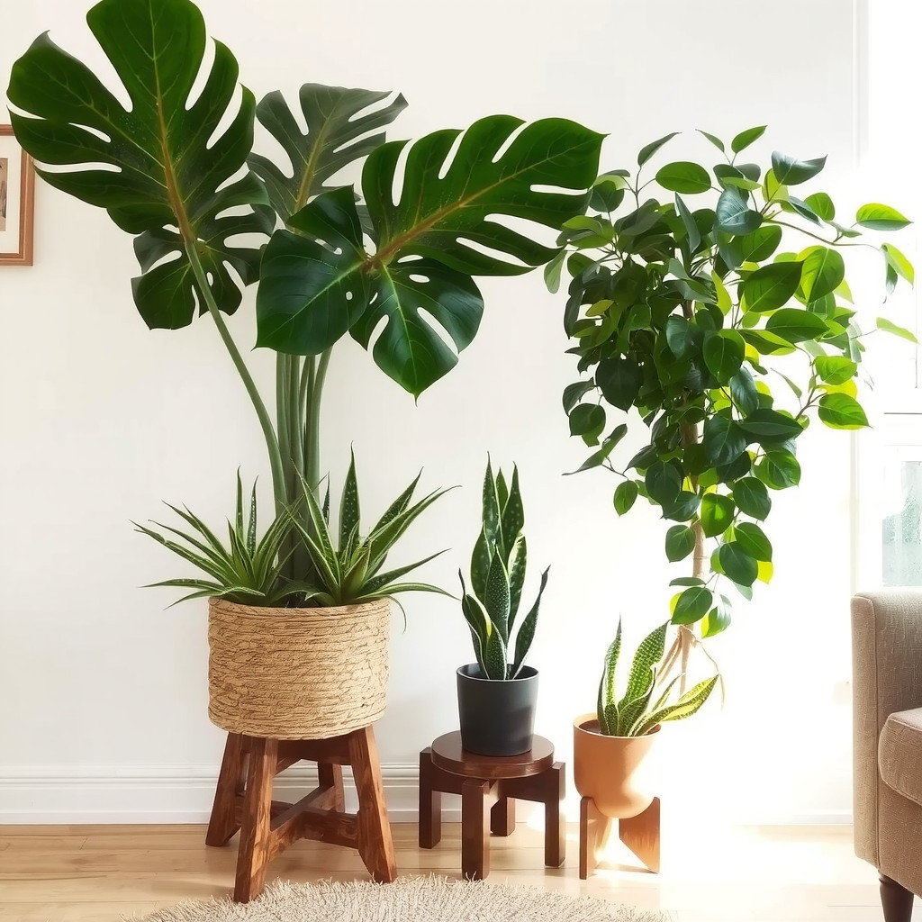 Afro-chic greenery corner