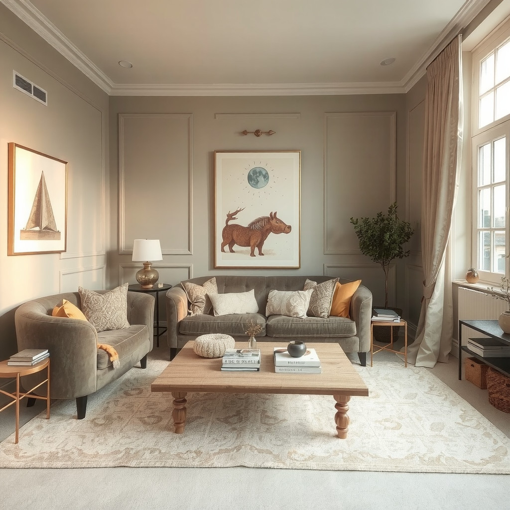 Designing an Elegant Whimsical Living Room