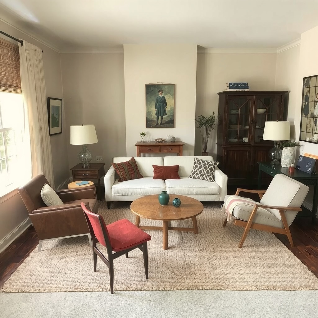 Seating layout with whimsical accents