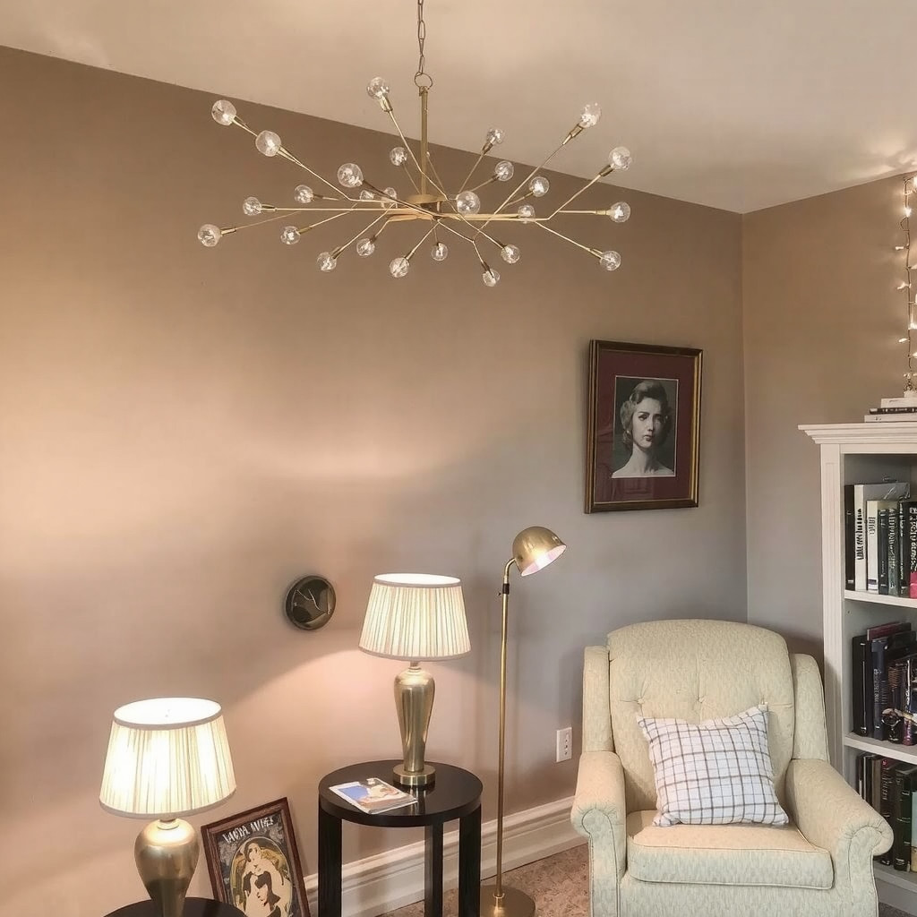 Layered whimsical lighting scheme