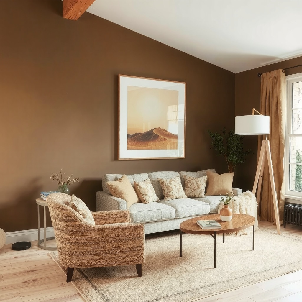 Sofa in a cozy living room