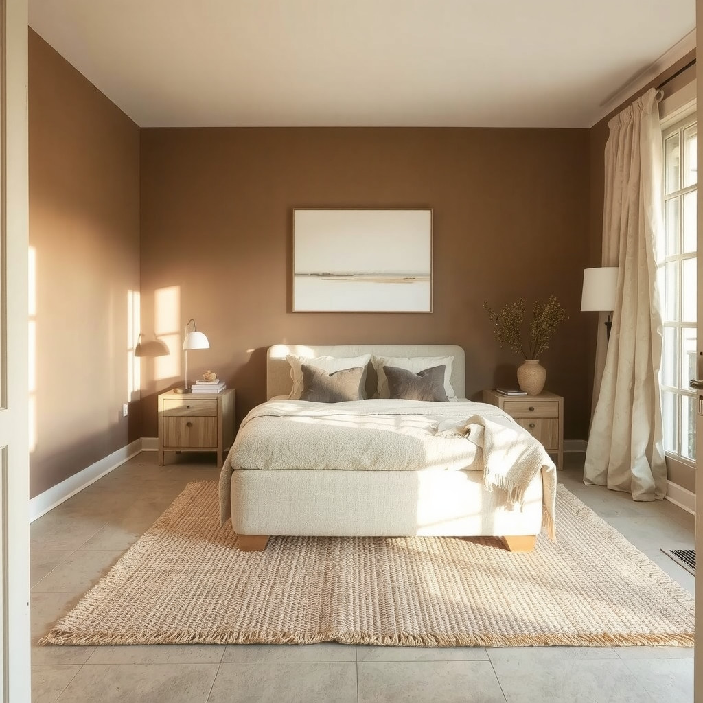 Earthy Bedroom Retreat: Warm Neutrals for a Cocooning Sanctuary