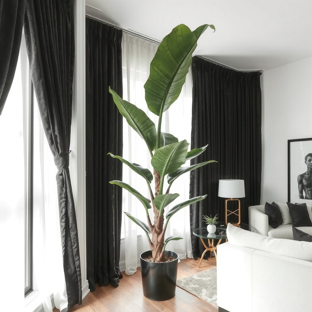 Snake plant in a corner