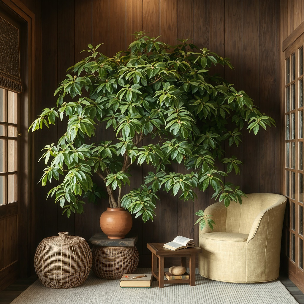 Chinese Evergreen in a low-light area