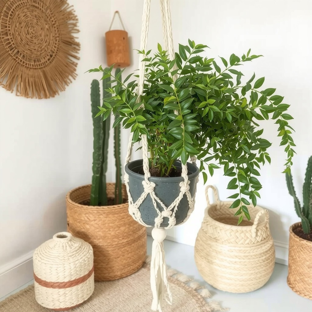 Macramé plant hanger