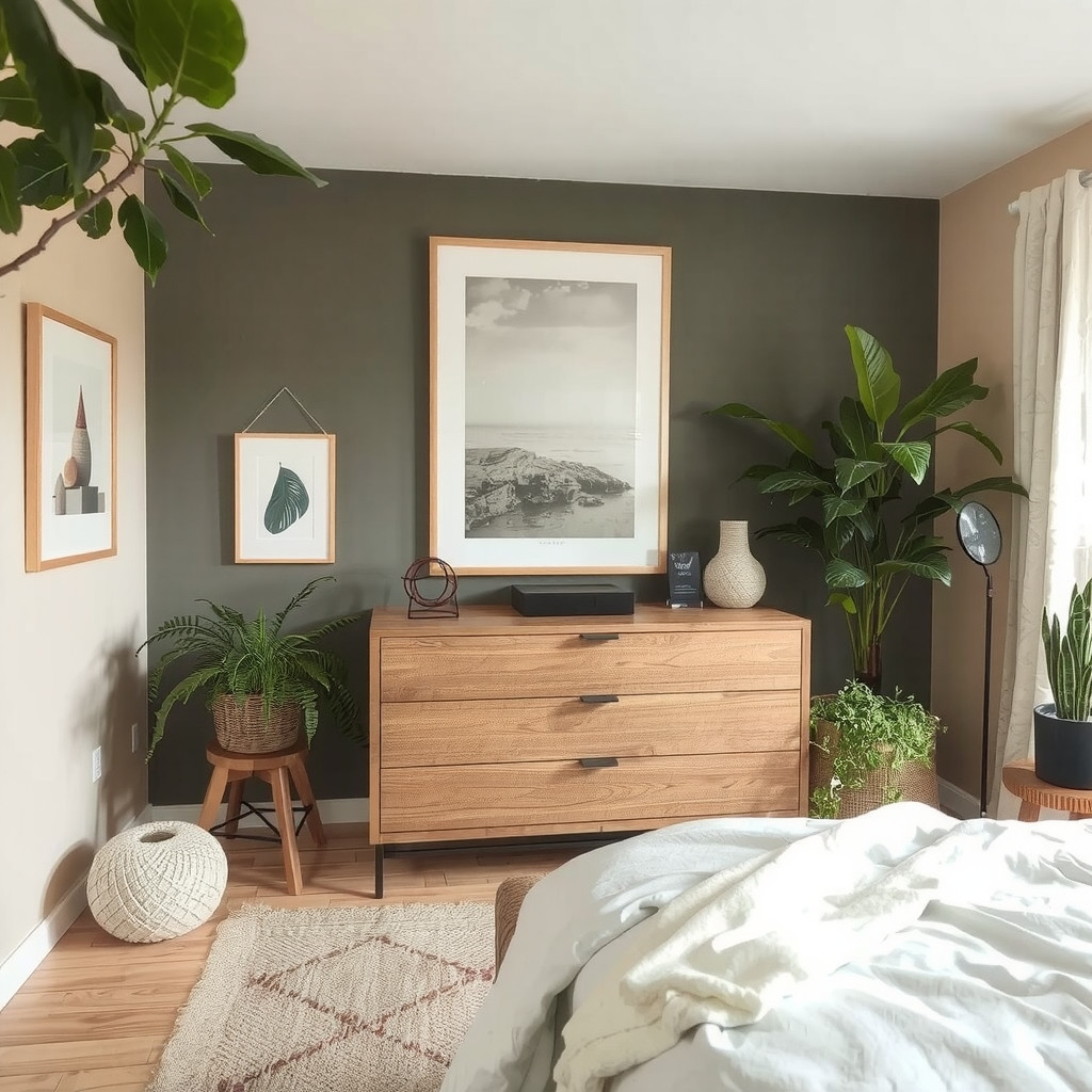 Focal point in a bedroom