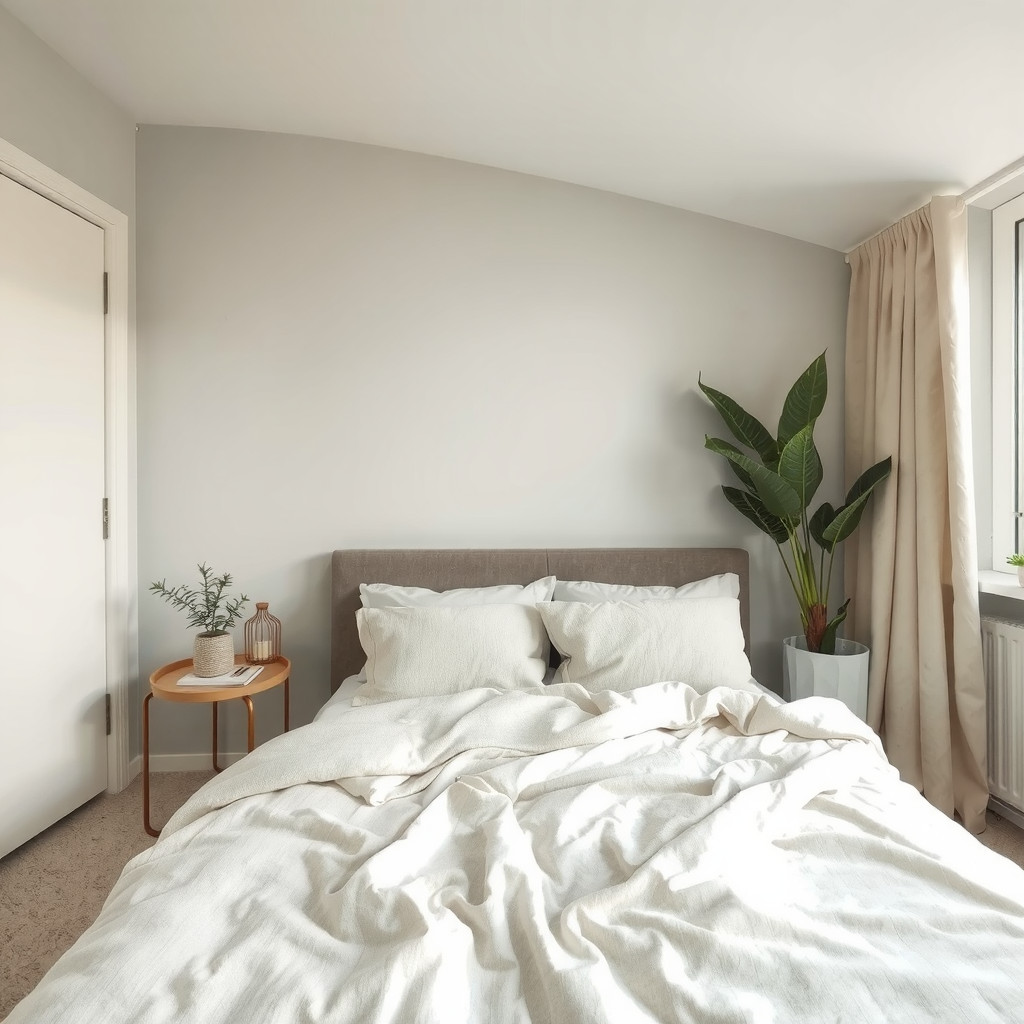 Soft lighting in a bedroom