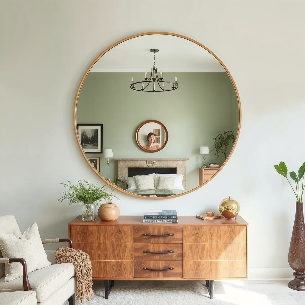 Minimalist focal point with art