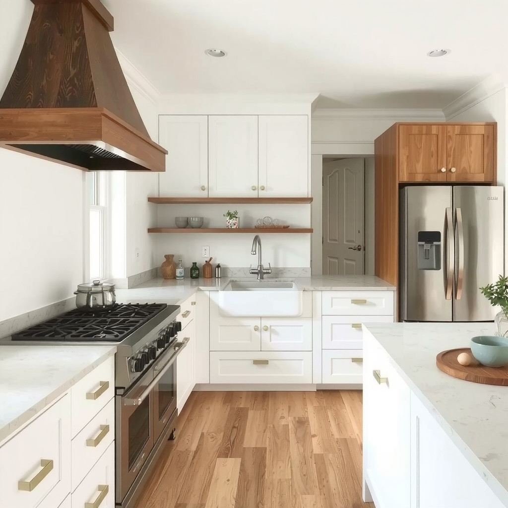 An efficiently designed kitchen layout emphasizing the kitchen triangle