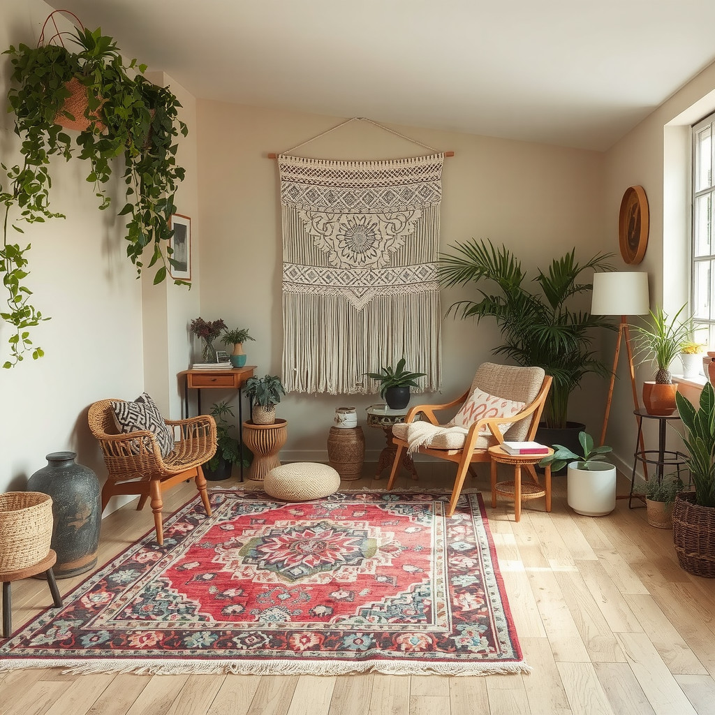 Textile-inspired wall decor