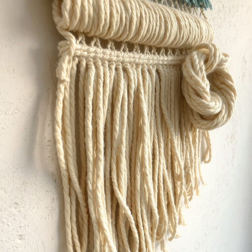 Textured wall hanging detail