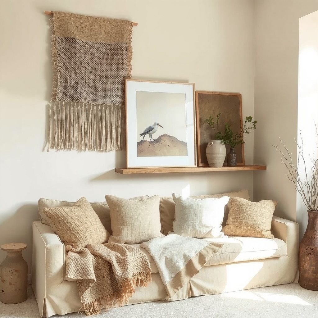 Textural materials mix