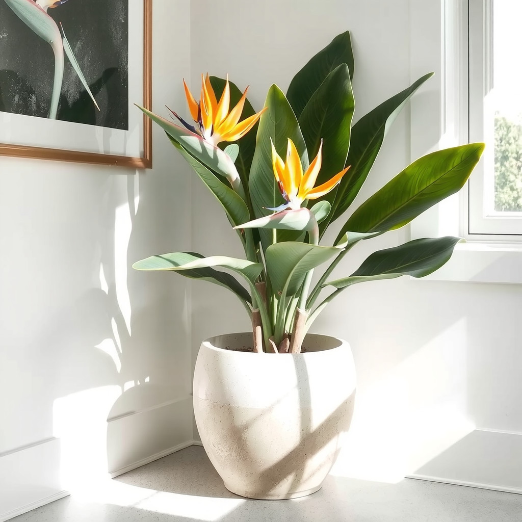A statement plant in a beautiful planter