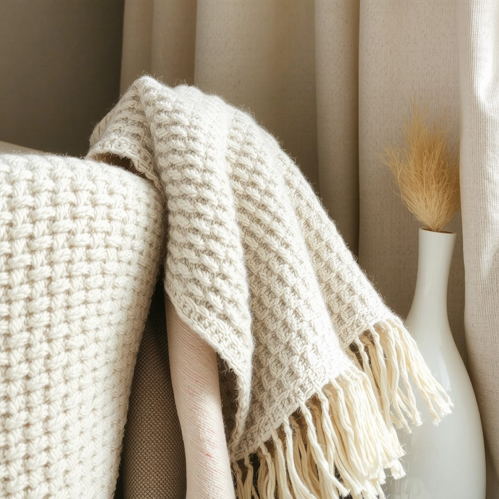 Close-up of mixed textiles and materials