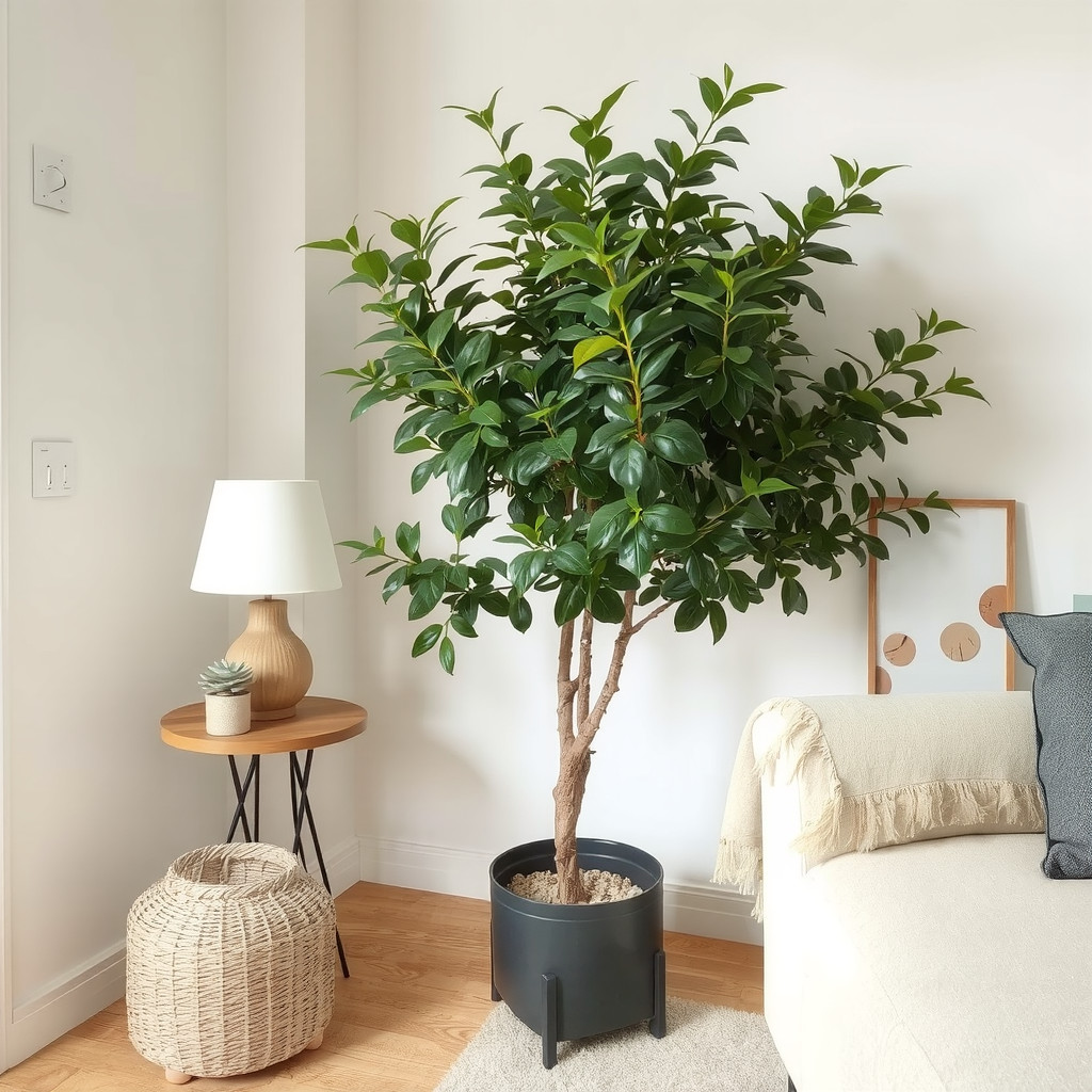 Chinese Evergreen plant in a low-light area