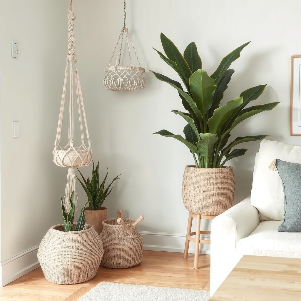 Snake plant in a corner of a living room