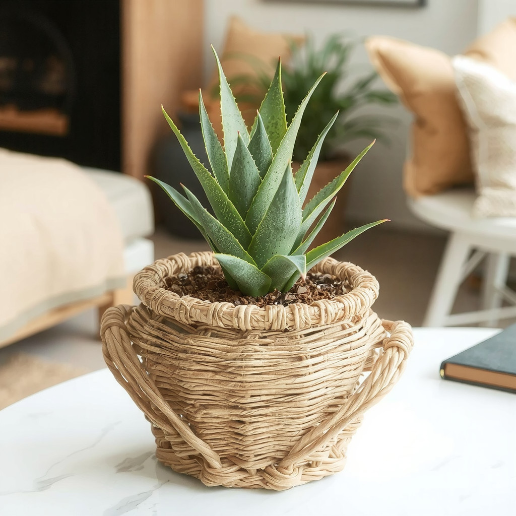 Dracaena in Basket