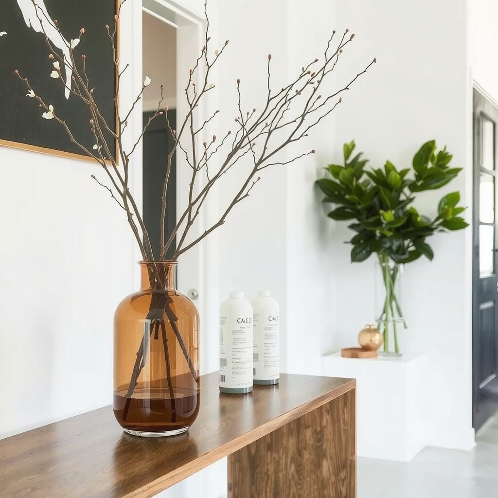 Fresh Branches in Vase