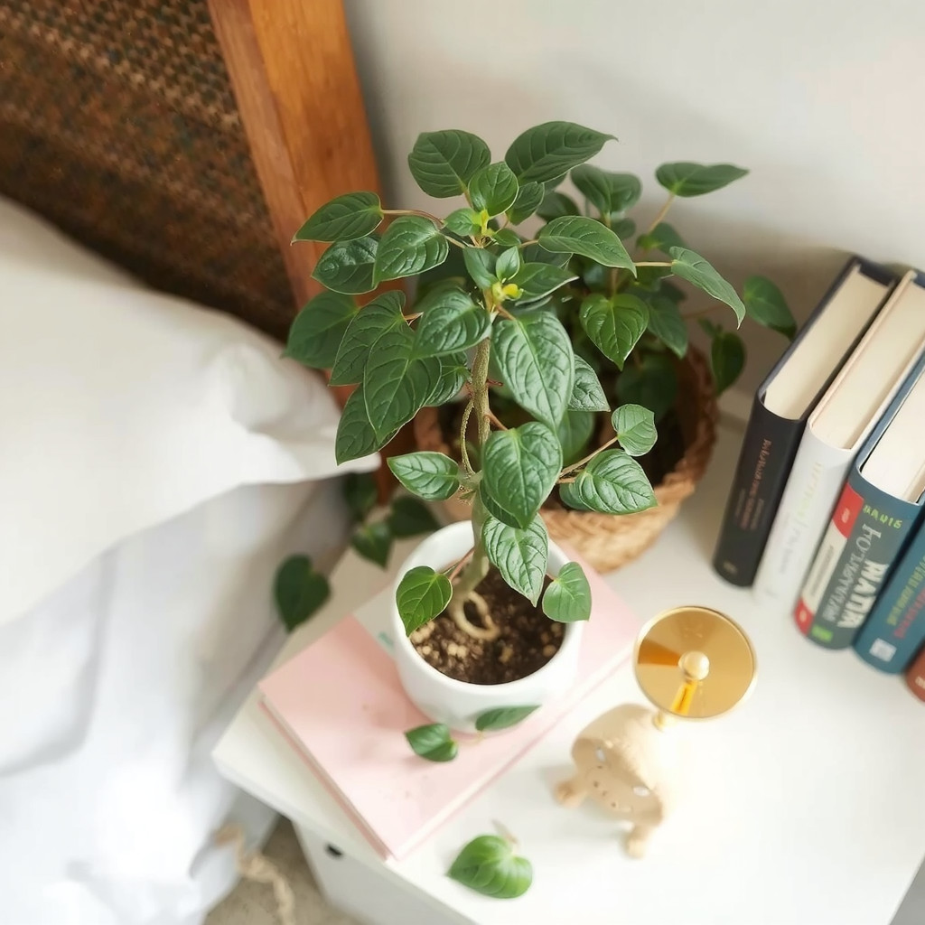 ZZ plant in a ceramic planter