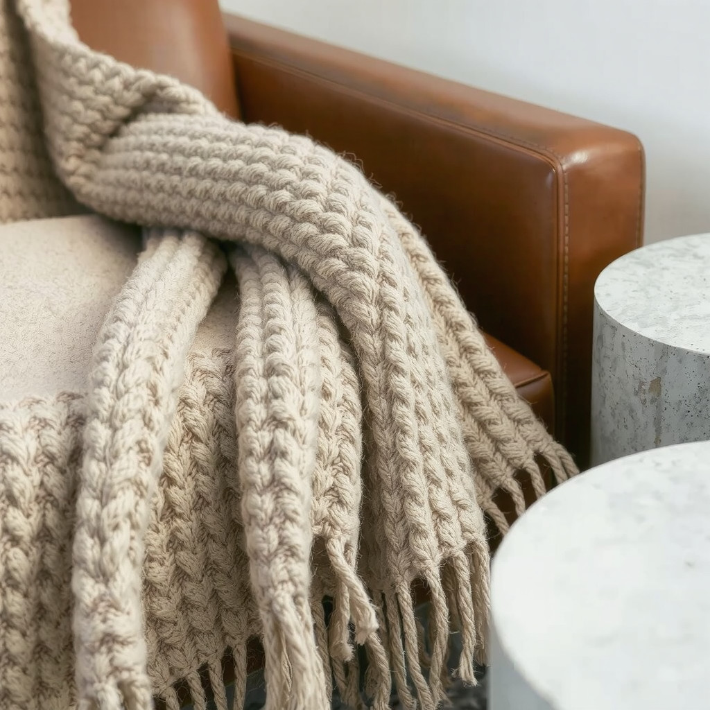 Close up of textured fabrics