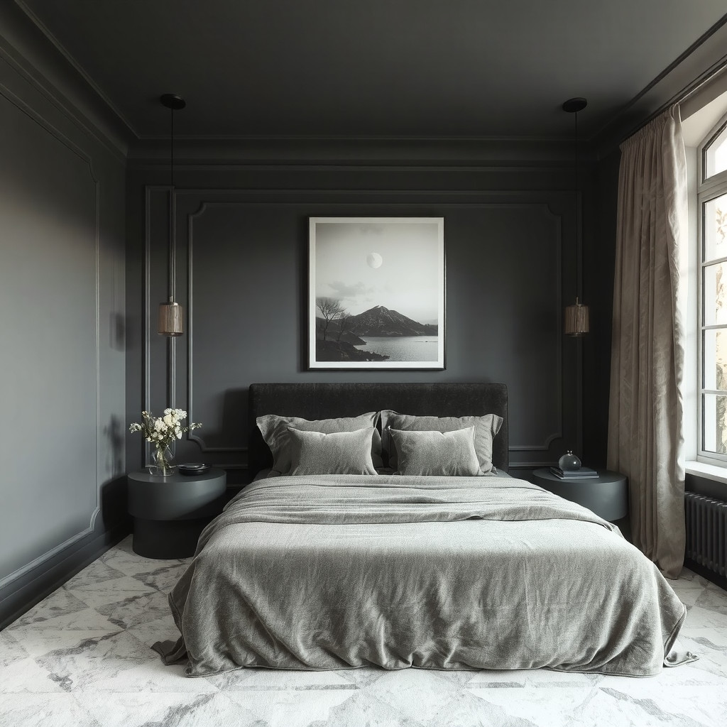 Mastering Moody Interiors: Dark Bedroom Design for Deep Sleep