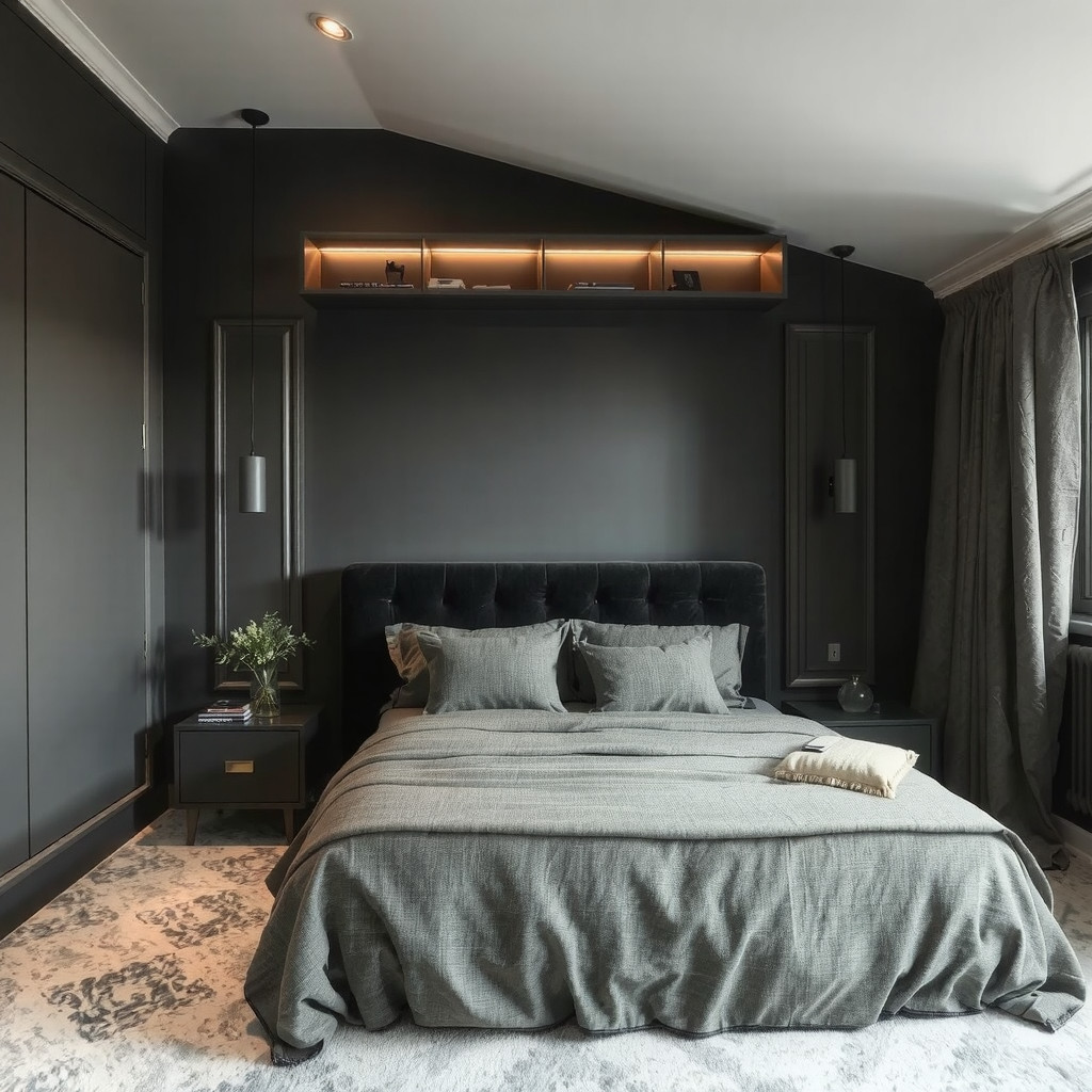 The Midnight Sanctuary: Mastering the Dark Bedroom Aesthetic