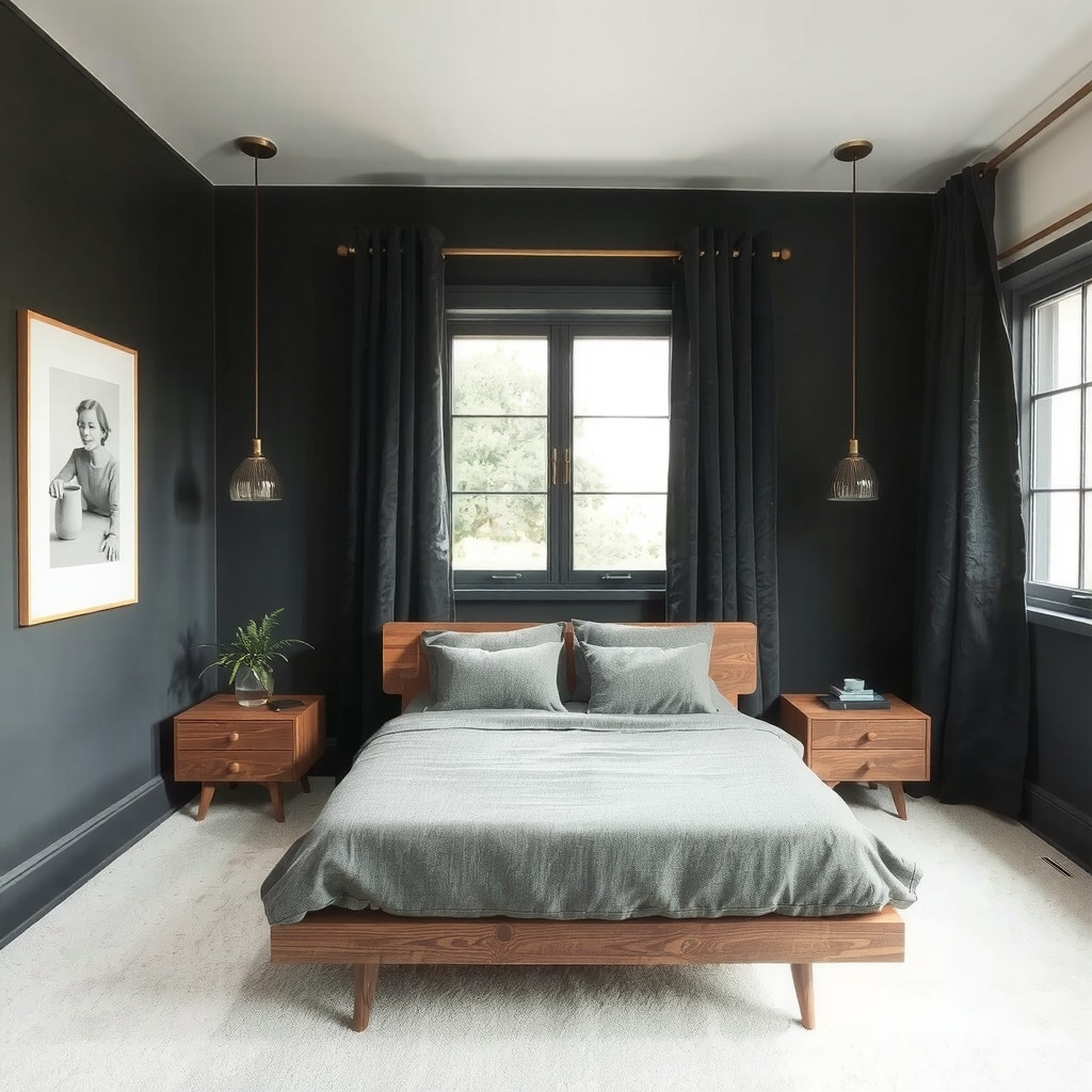 Midnight Sanctuary: Designing a Moody Bedroom for Deep Sleep