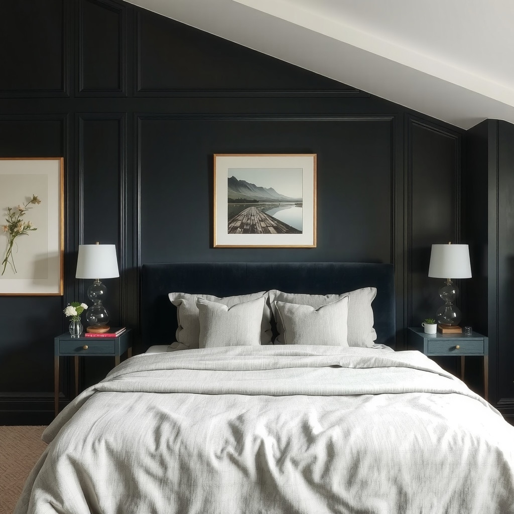 Midnight Sanctuary: Designing a Moody Bedroom for Deep Sleep
