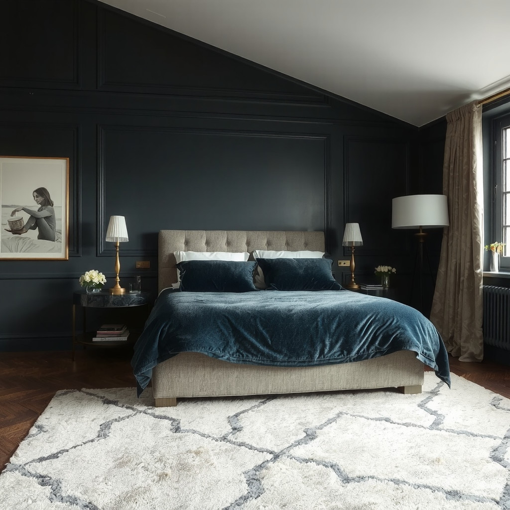Midnight Solace: Designing a Moody Bedroom for Deep Sleep