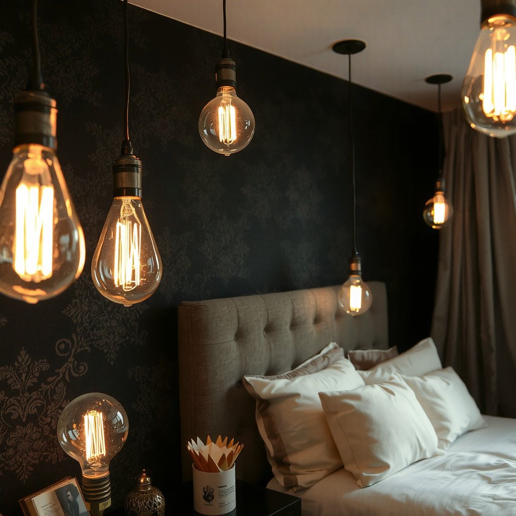 Ambient lighting in dark room