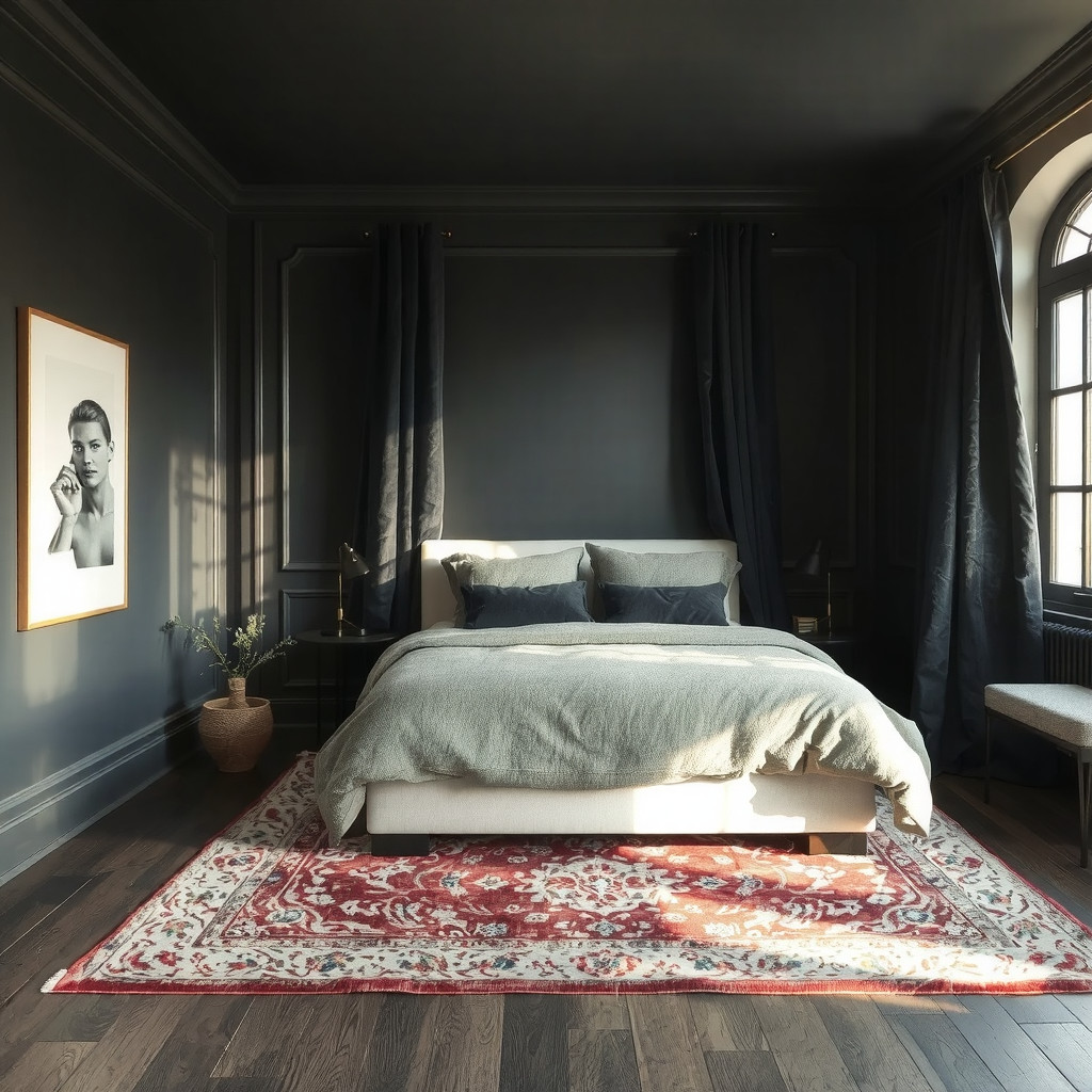 Midnight Velvet: Mastering the Dark Aesthetic Bedroom