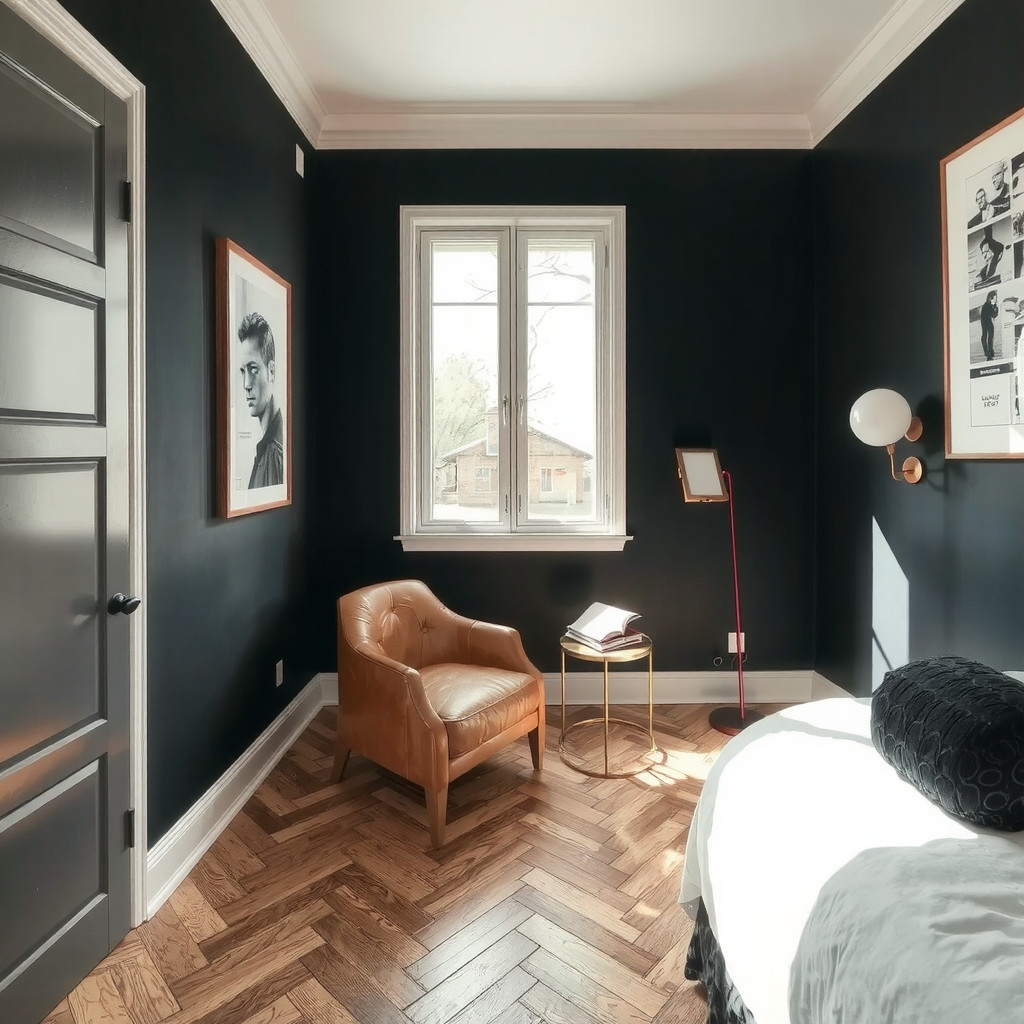 Bedroom layout with window seat