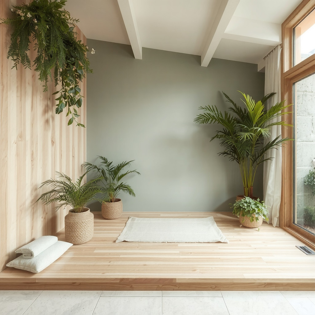 Natural Materials in Minimalist Space