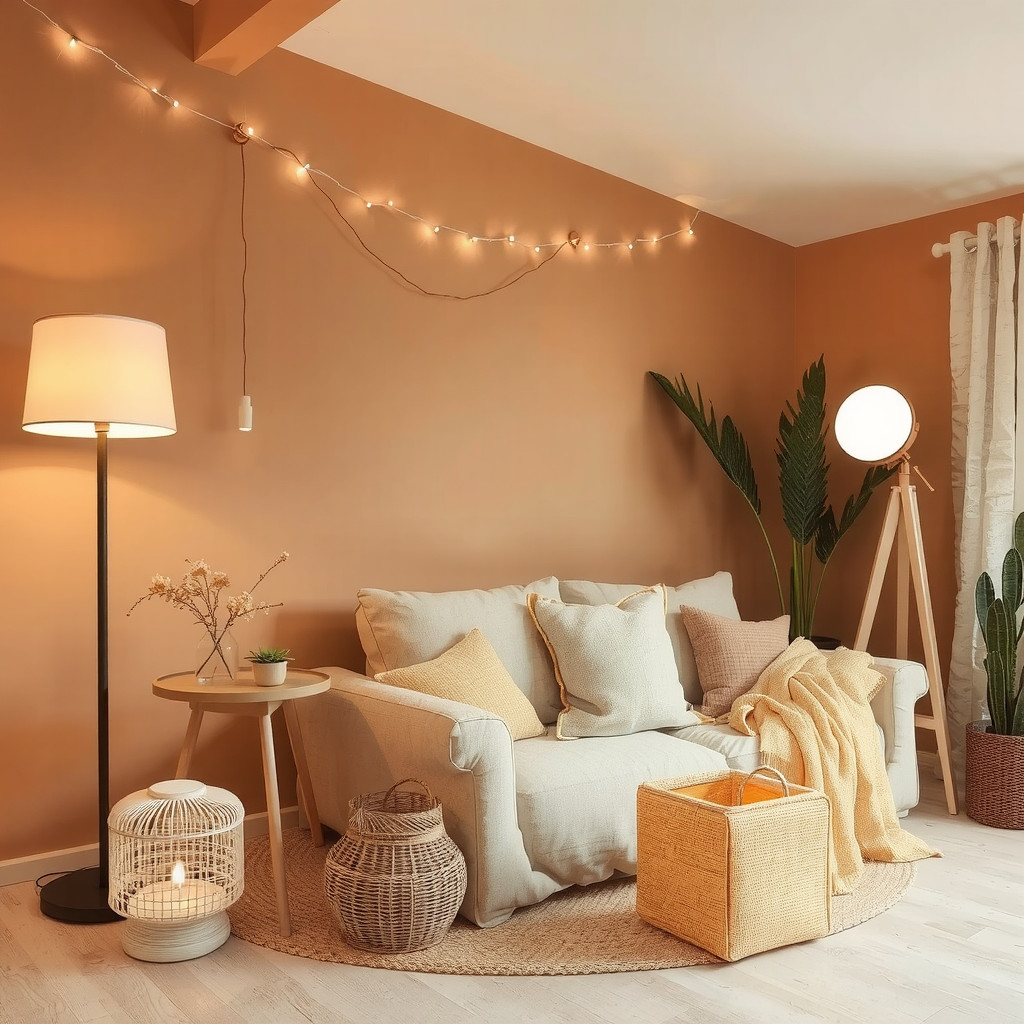 Warm Lighting in Minimalist Space