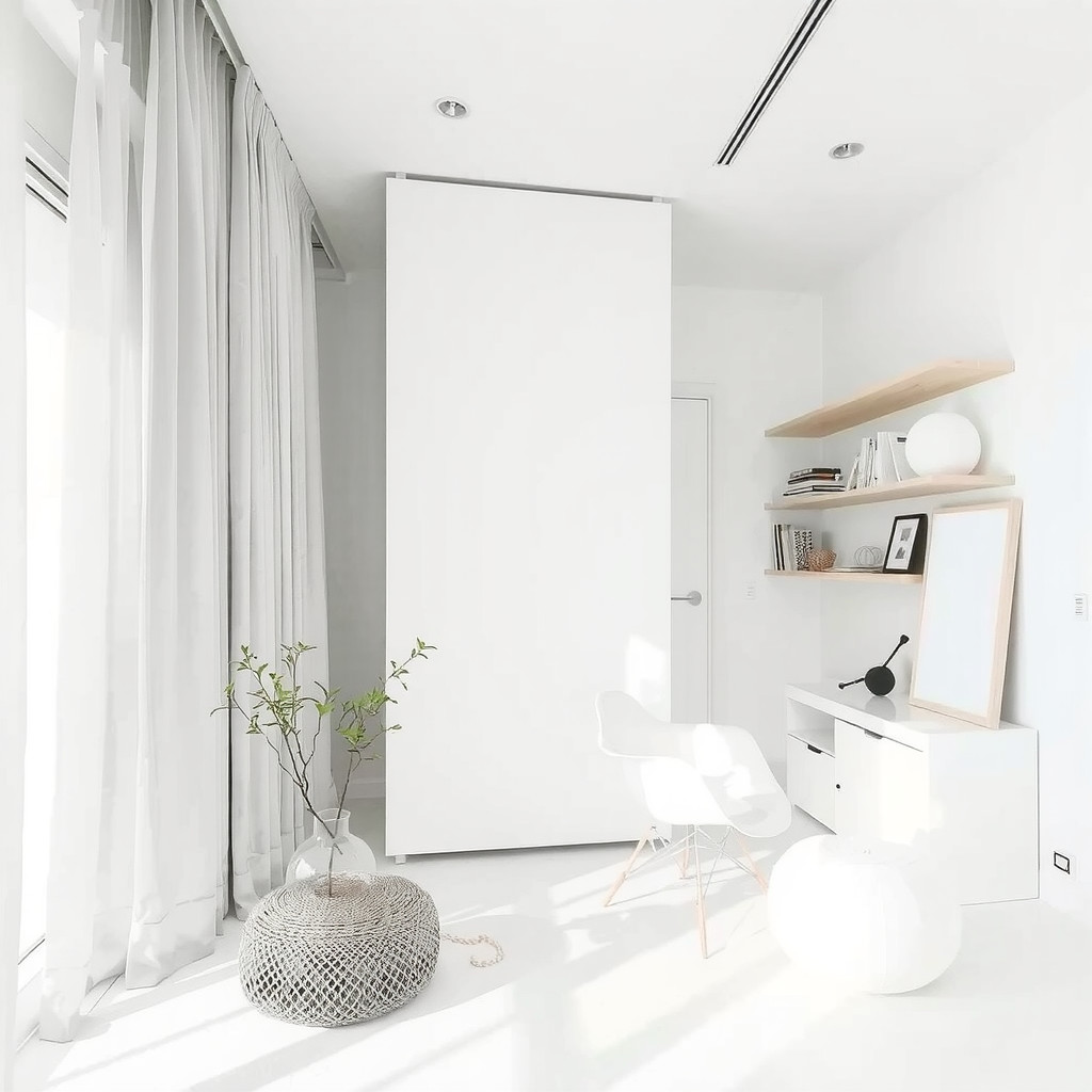 Minimalist Space with Vertical Elements
