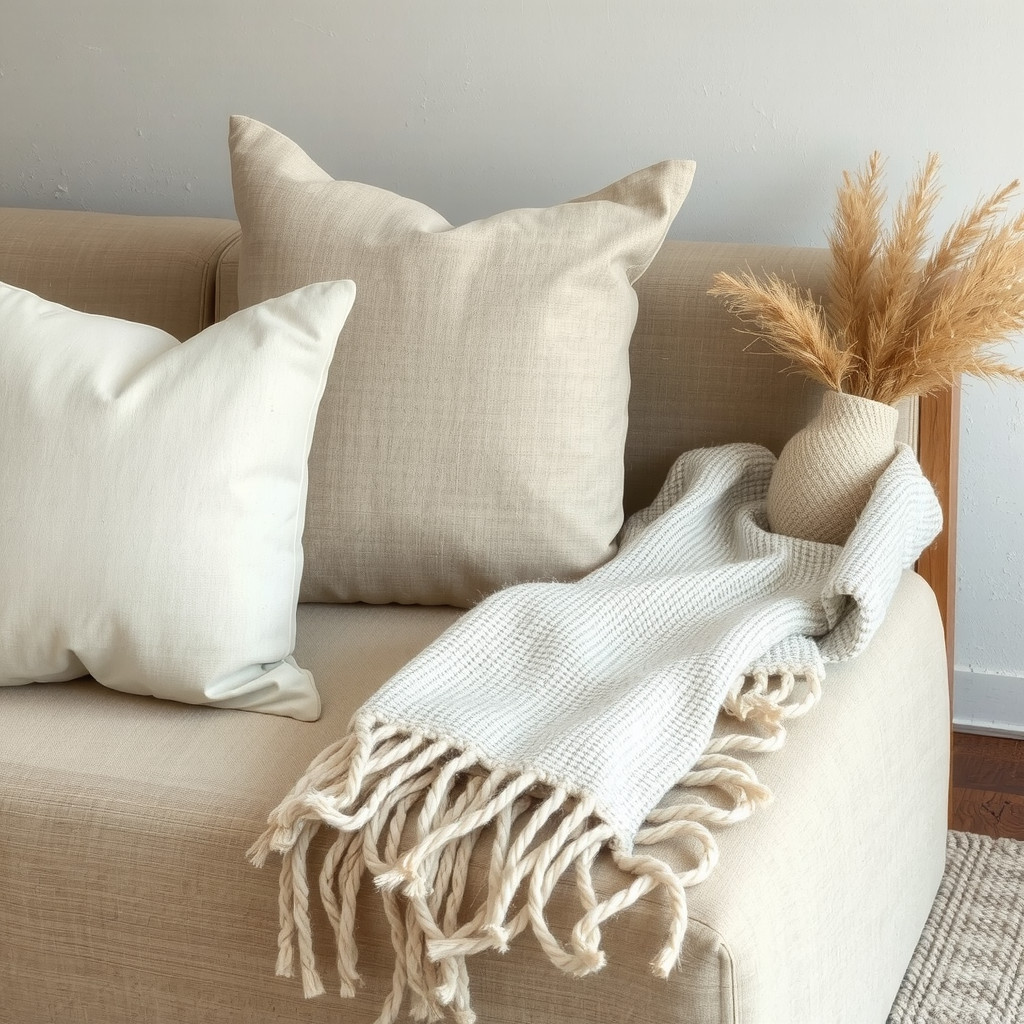 Neutral textiles and wood